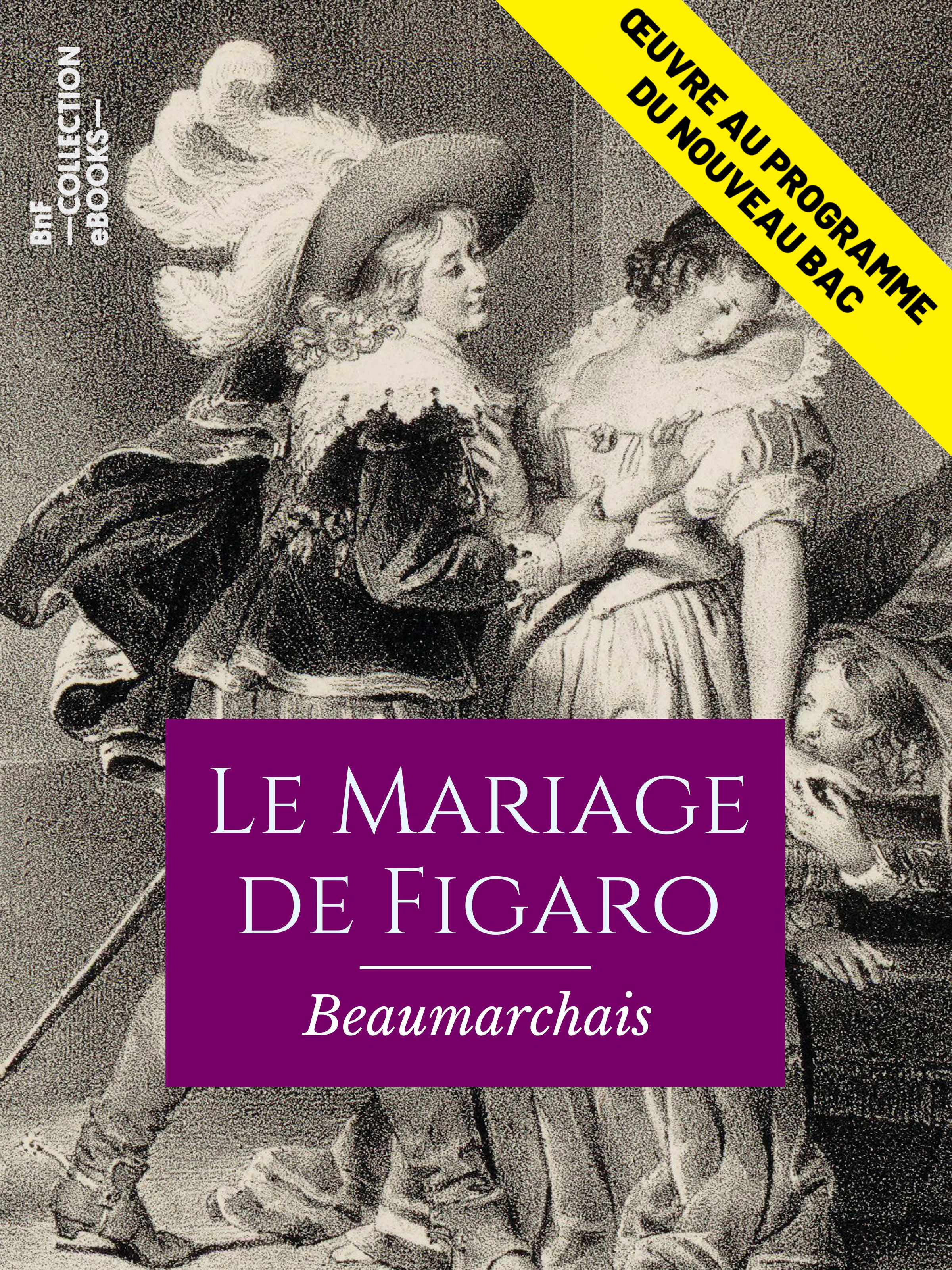 Couverture ebook de Le Mariage de Figaro, de Beaumarchais