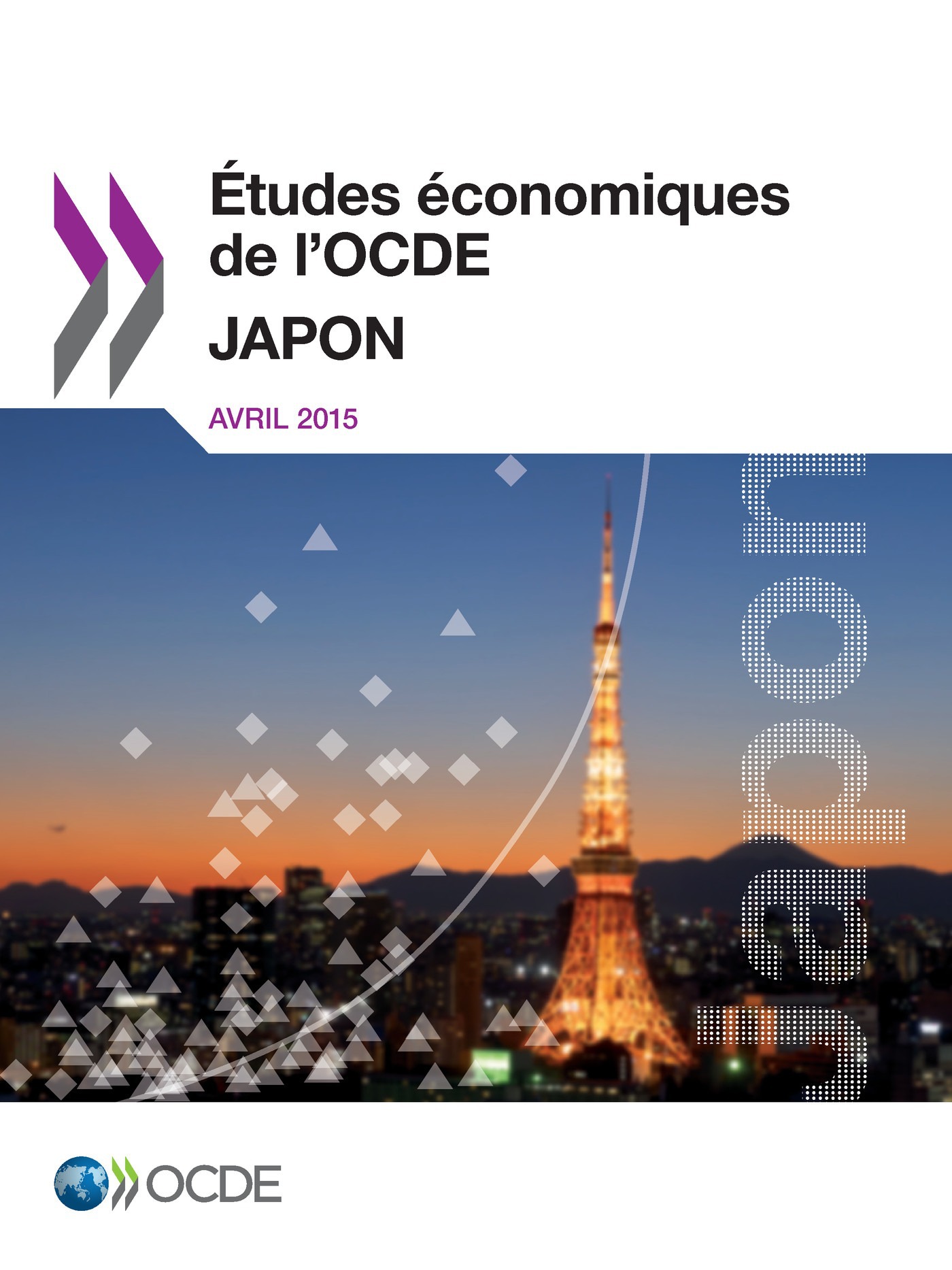 Couverture ebook de Études économiques de l'OCDE : Japon 2015, de Collectif