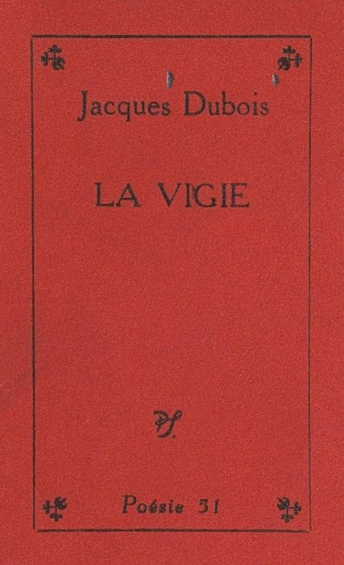 ebook cover of La vigie, by Jacques Dubois