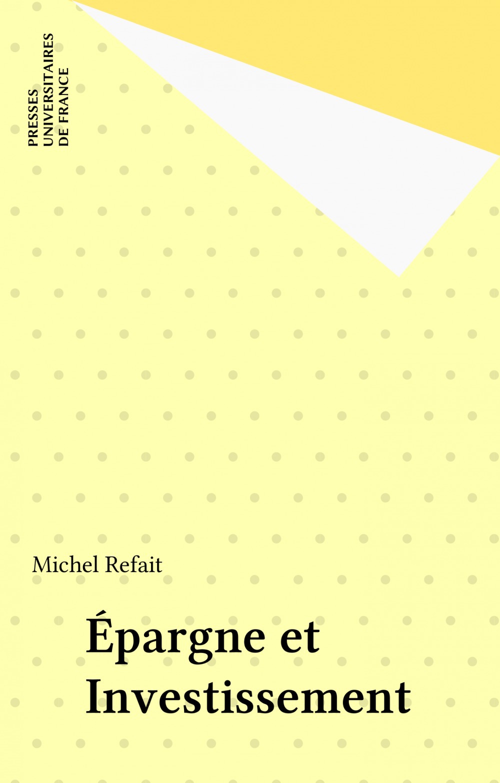 ebook cover of Épargne et Investissement, by Michel Refait