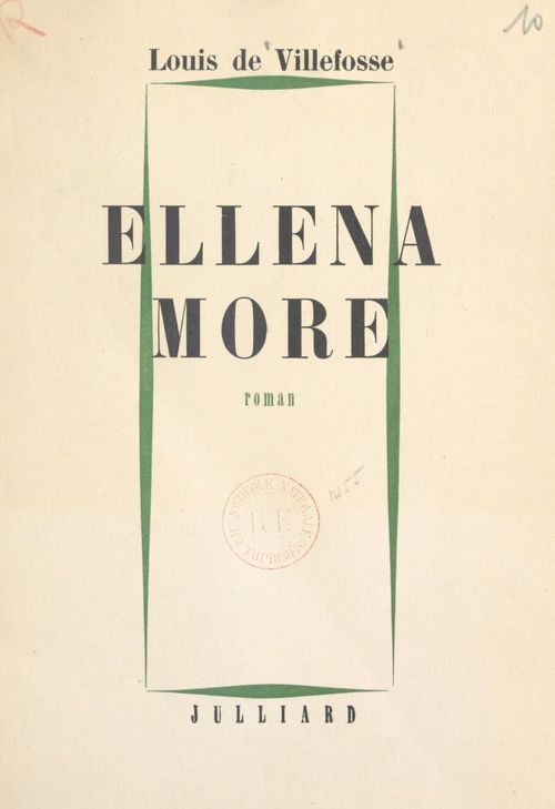ebook cover of Ellena More, by Louis De Villefosse