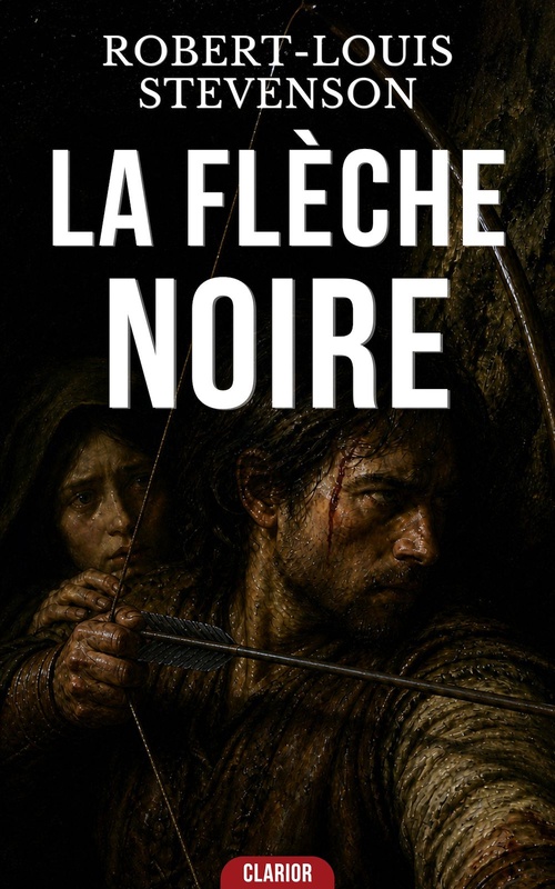 ebook cover of LA FLÈCHE NOIRE, by Robert-Louis Stevenson