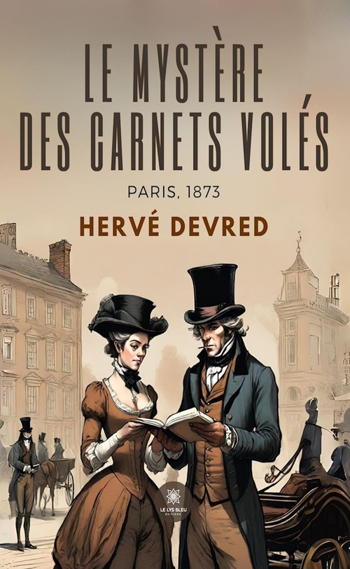 Couverture ebook de Le mystère des carnets volés, de Hervé Devred