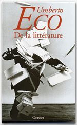 ebook cover of De la littérature, by Umberto Eco