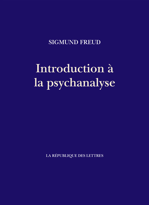 ebook cover of Introduction à la psychanalyse, by Sigmund Freud