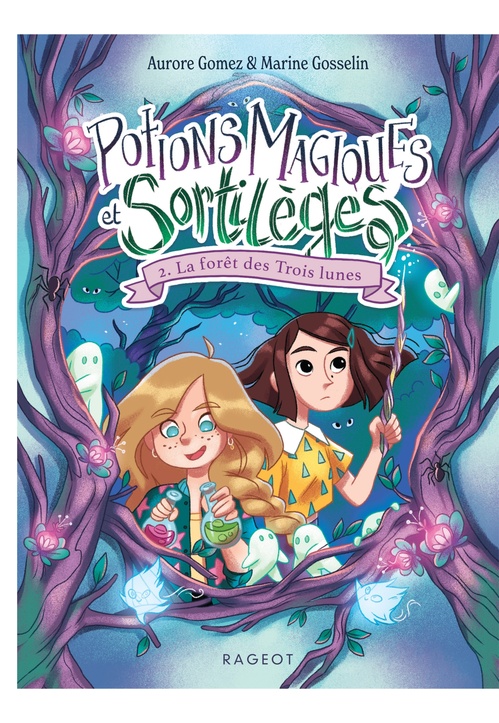 Couverture ebook de Potions magiques et sortilèges - Tome 2 : La forêt des Trois lunes, de Aurore Gomez
