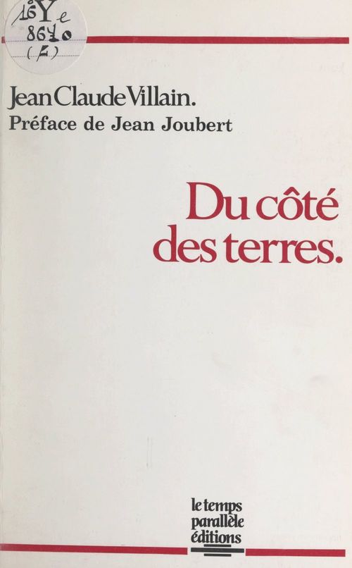 Couverture ebook de Du côté des terres, de Jean-Claude Villain