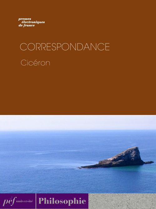 Couverture ebook de Correspondance, de Cicéron