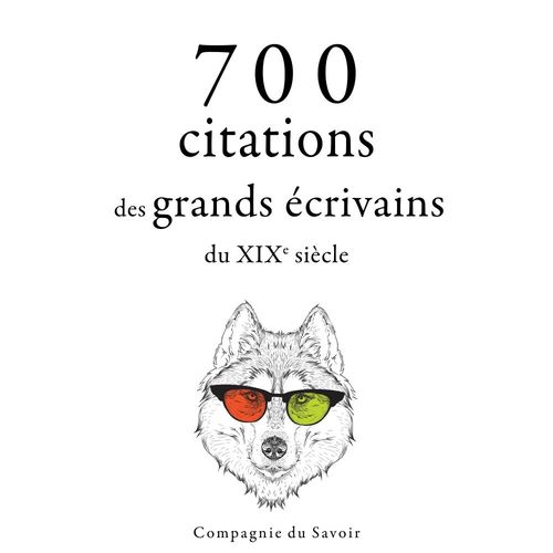 Couverture audiobook de 700 citations des grands écrivains du XIXe siècle, de Alexandre Dumas, Fiodor Dostoievski, Francois-Rene De Chateaubriand, Gustave Flaubert, Guy  De Maupassant, Stendhal, Vic
