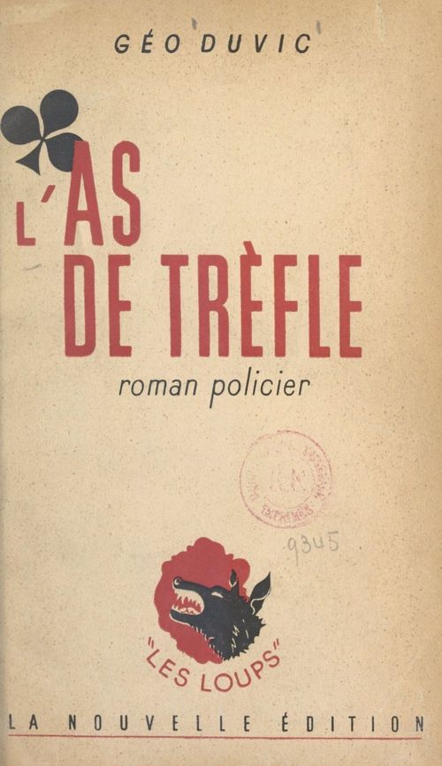 Couverture ebook de L'as de trèfle, de Geo Duvic