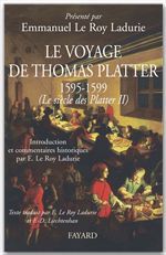 Couverture ebook de Le voyage de Thomas Platter 1595 - 1599, de Emmanuel Le Roy Ladurie