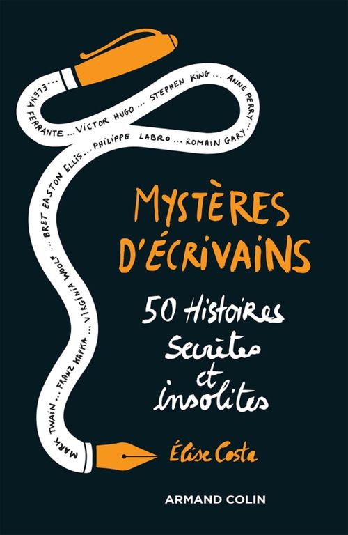 Couverture ebook de Mystères d'écrivains, de Elise Costa
