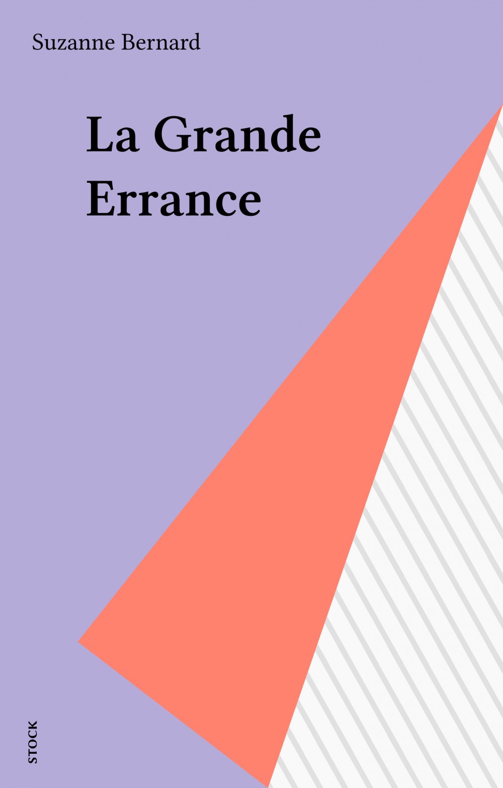 ebook cover of La Grande Errance, by Suzanne Bernard