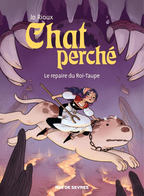 Couverture ebook de Chat perché T2 : Le repaire du roi taupe, de Jo Rioux