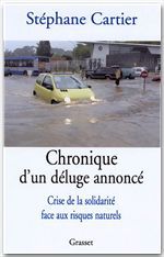 Couverture ebook de Chronique d'un déluge annoncé, de Stéphane Cartier