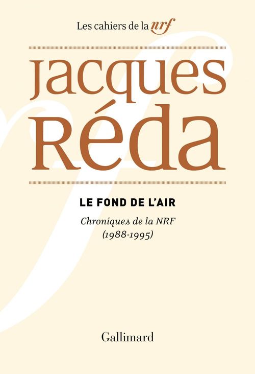 Couverture ebook de Le fond de l'air, de Jacques Réda