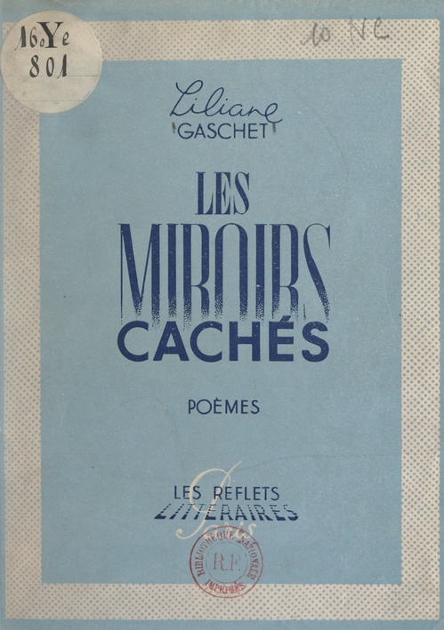 Couverture ebook de Les miroirs cachés, de Liliane Gaschet