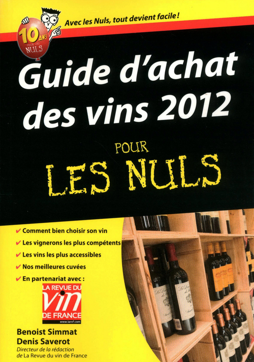 ebook cover of Guide d'achat des vins 2012 pour les nuls, by Simmat/Saverot