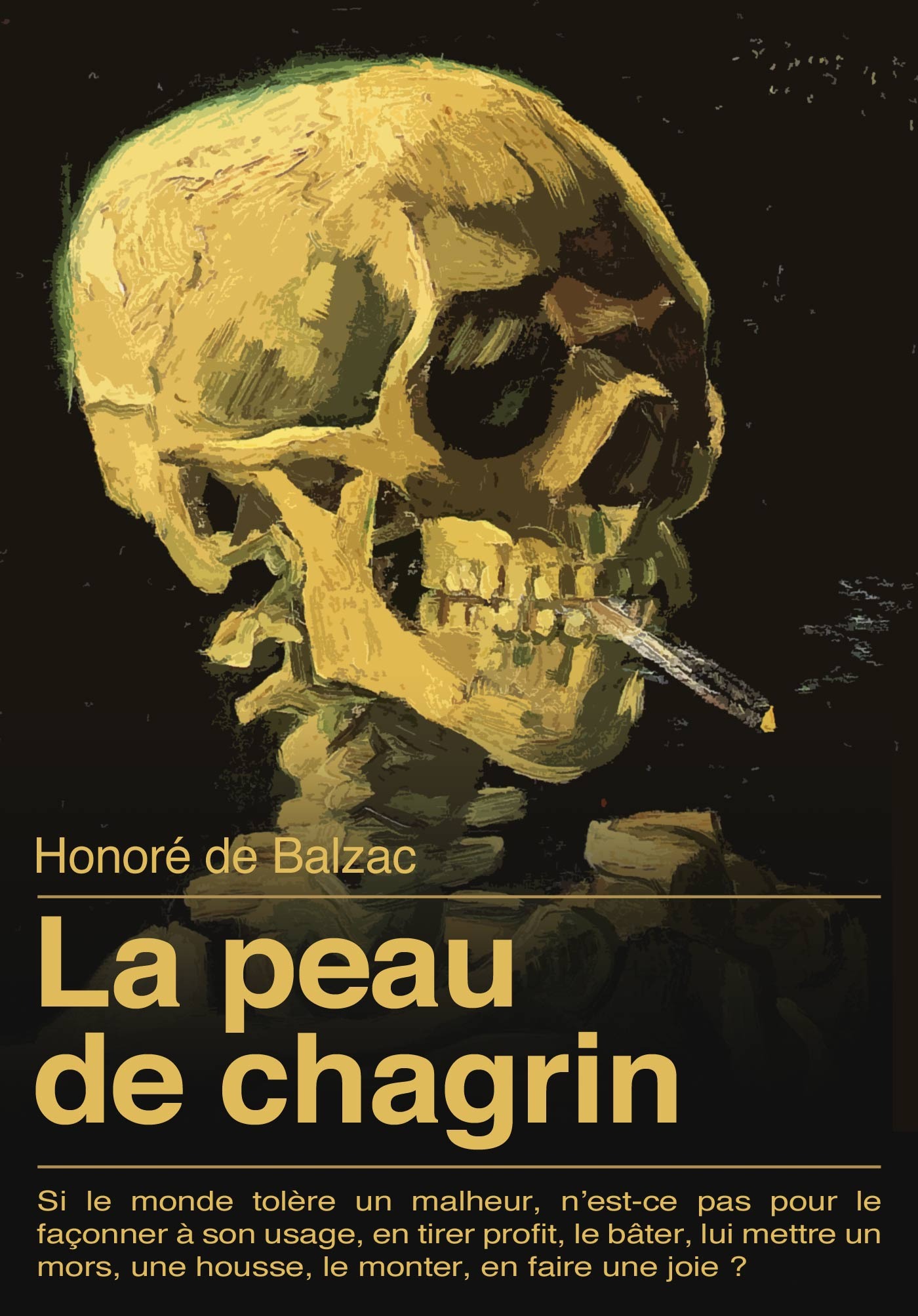 Couverture ebook de La peau de chagrin, de Honoré de Balzac