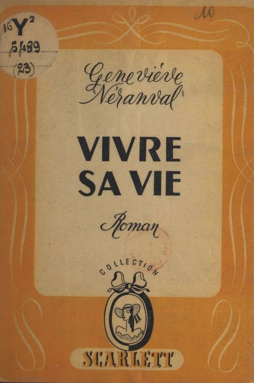 ebook cover of Vivre sa vie, by Genevieve Neranval