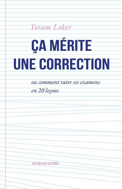 Couverture ebook de Ça mérite une correction, de Yoram Leker