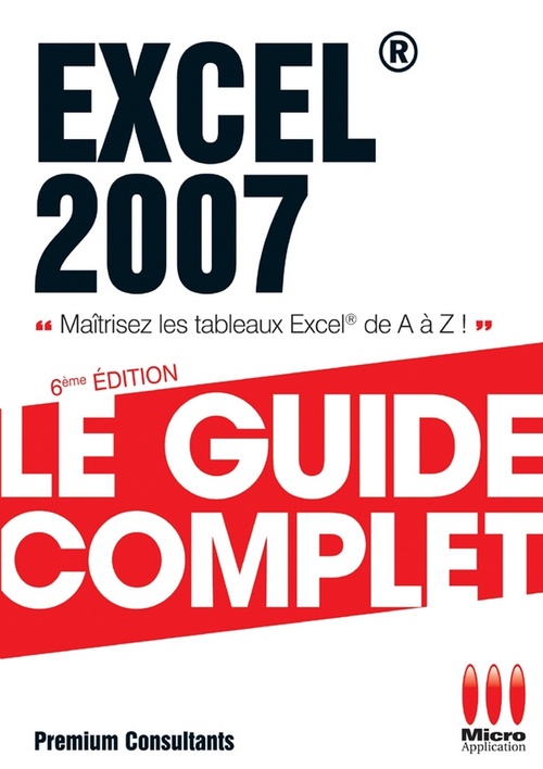 Couverture ebook de Excel 2007, de Premium Consultants
