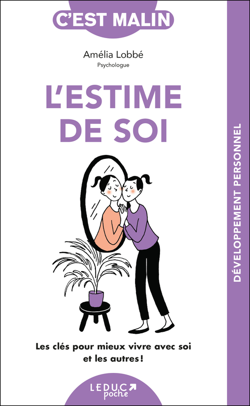 Couverture ebook de L'estime de soi, c'est malin, de Amélia Lobbé