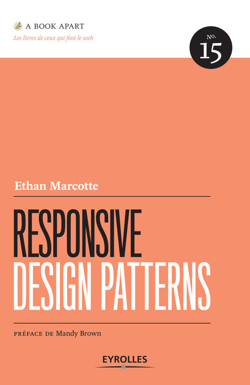 Couverture ebook de Responsive design patterns, de Ethan Marcotte