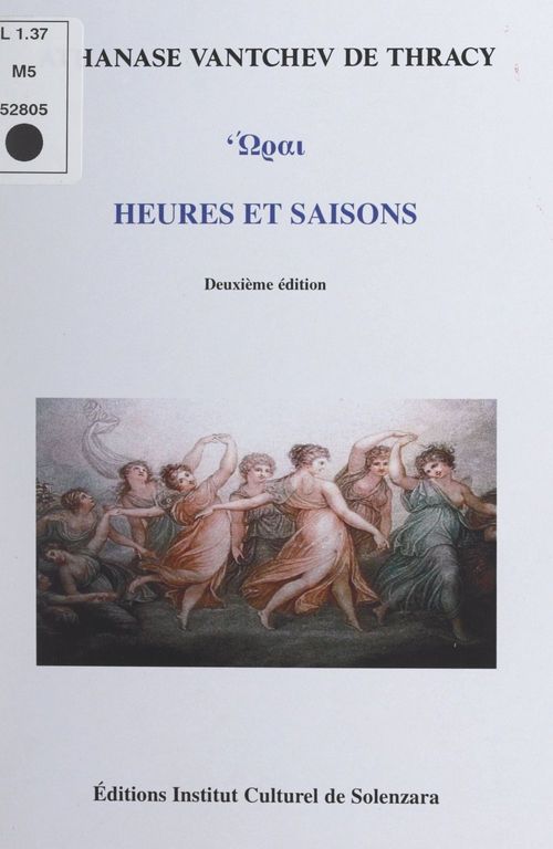 Couverture ebook de Heures et saisons, de Athanase Vantchev De Thracy