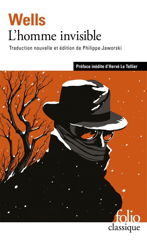 ebook cover of L'homme invisible, by H. G. Wells
