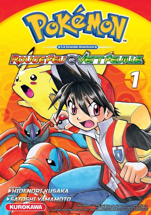 Couverture ebook de Pokémon Rouge Feu et Vert Feuille / Émeraude - Tome 1, de Hidenori Kusaka, Satoshi Yamamoto