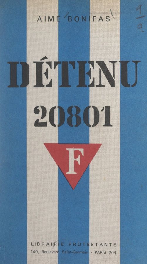 ebook cover of Détenu 20801, by Aime Bonifas