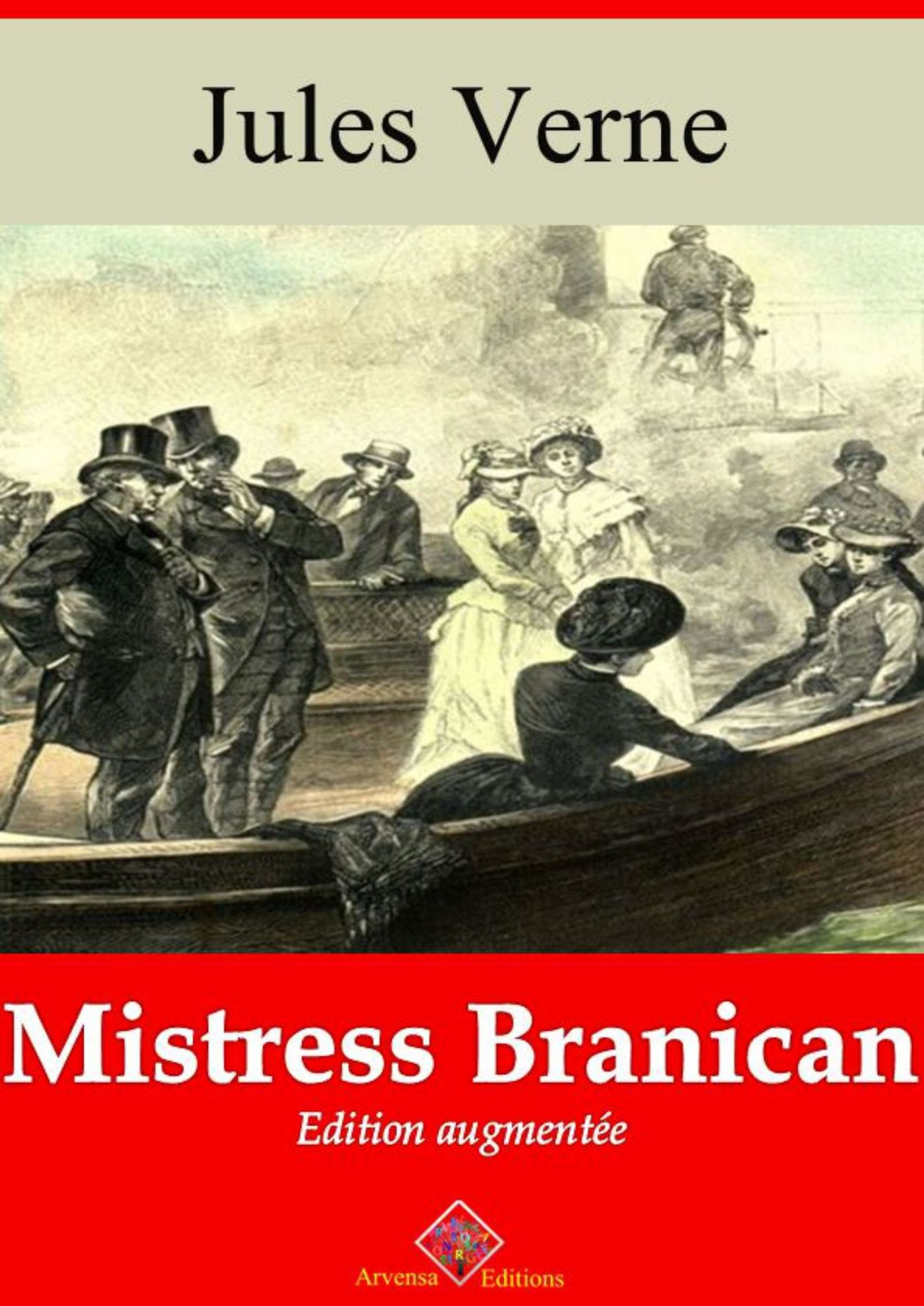 Couverture ebook de Mistress Branican - suivi d'annexes, de Jules Verne