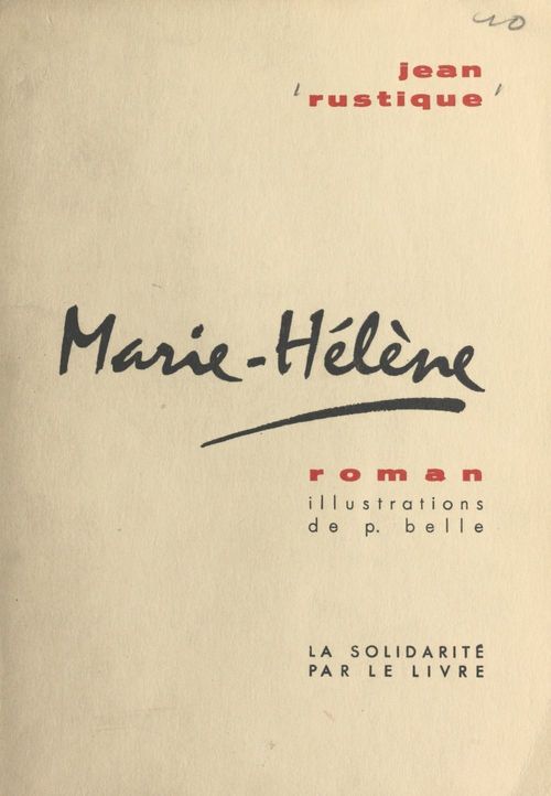 ebook cover of Marie-Hélène, by Jean Rustique