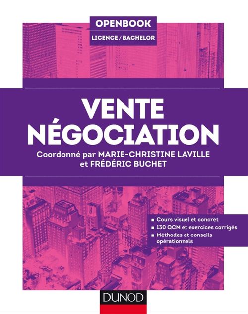 Couverture ebook de Vente Négociation, de Marie-christine Laville, Patrick Vital