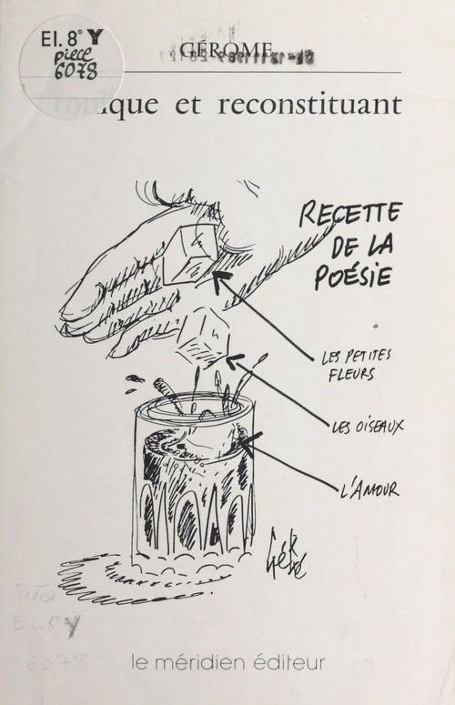 Couverture ebook de Tonique et reconstituant, de Gerome