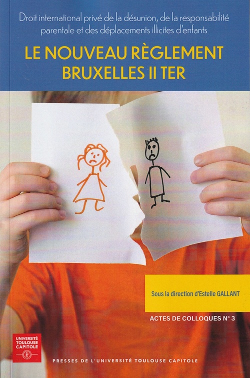 Couverture ebook de Le nouveau règlement Bruxelles II ter, de
