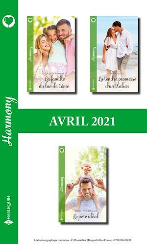 ebook cover of Pack mensuel Harmony : 3 romans (Avril 2021), by Christine Rimmer, Katrina Cudmore, Nina Singh