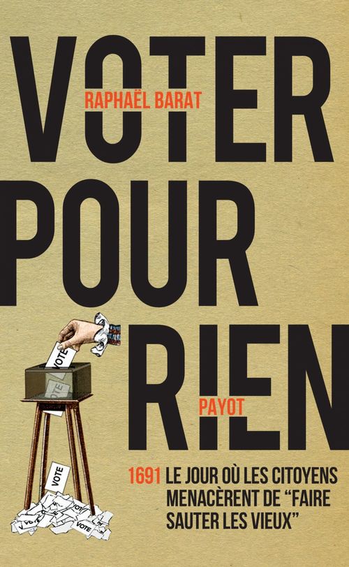 Couverture ebook de Voter pour rien, de Raphaël Barat