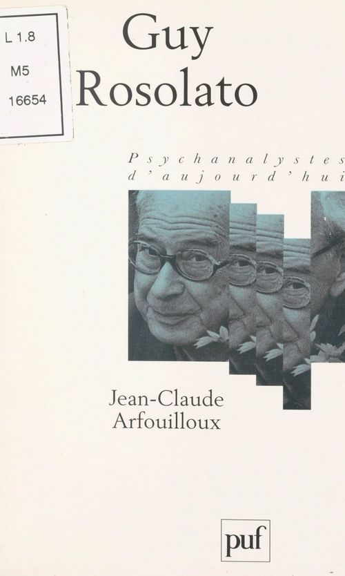 ebook cover of Guy Rosolato, by Jean-Claude Arfouilloux