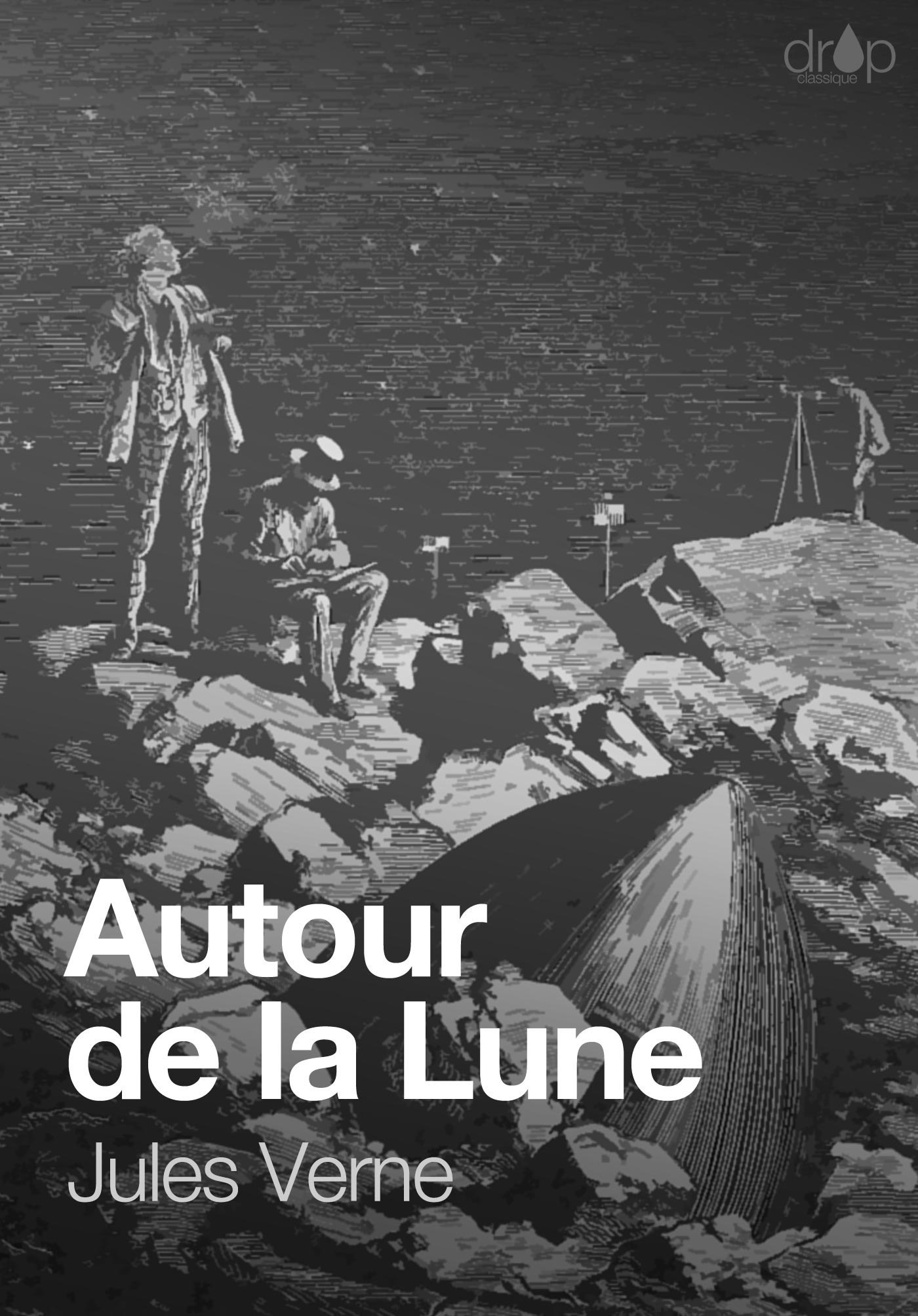 Couverture ebook de Autour de la Lune, de Jules Verne