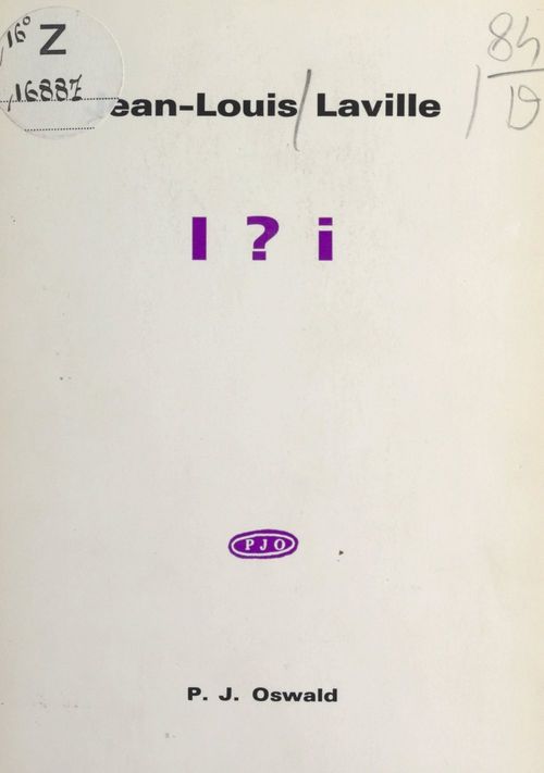 Couverture ebook de I ? i, de Jean-Louis Laville