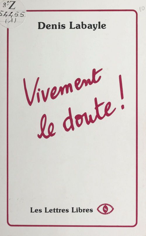 ebook cover of Vivement le doute !, by Denis Labayle