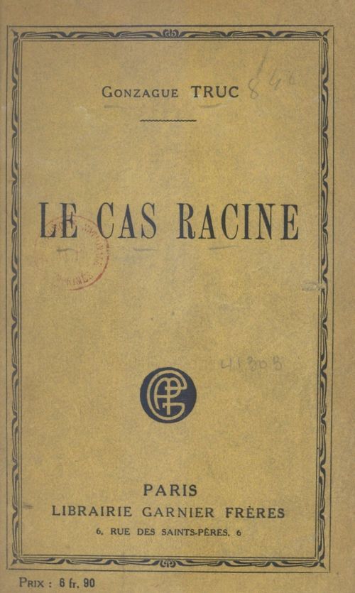 Couverture ebook de Le cas Racine, de Gonzague Truc
