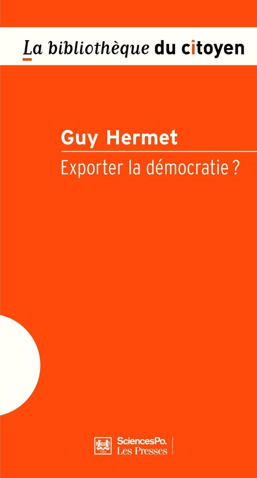 ebook cover of Exporter la démocratie ?, by Guy Hermet