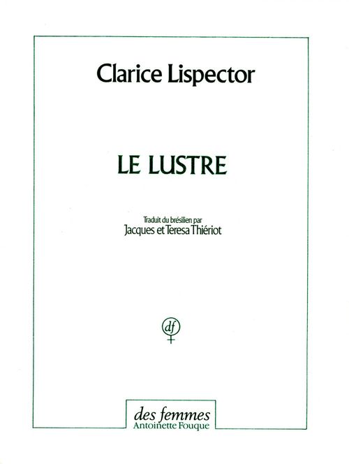 Couverture ebook de Le lustre, de Clarice Lispector