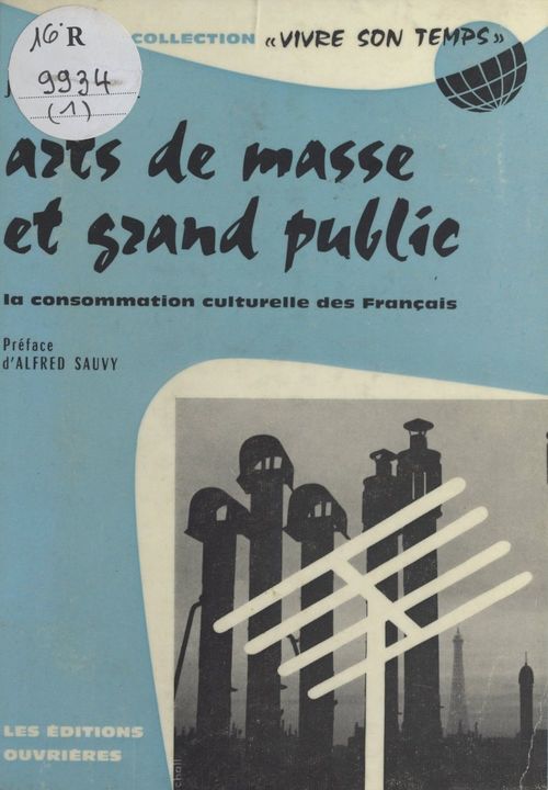 ebook cover of Arts de masse et grand public, by Jean Boniface