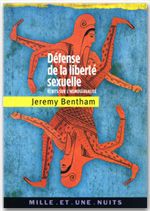 ebook cover of Défense de la liberté sexuelle, by Jeremy Bentham