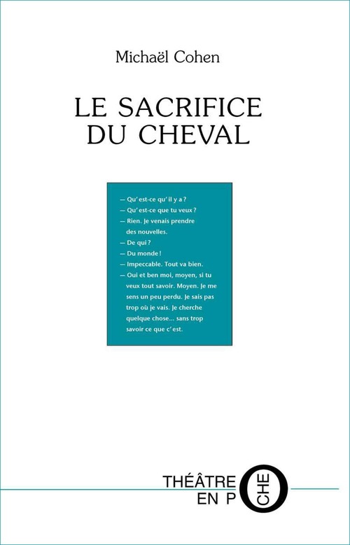 Couverture ebook de Le Sacrifice du cheval, de Michaël Cohen