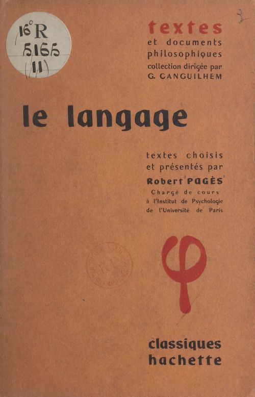 Couverture ebook de Le langage, de Collectif